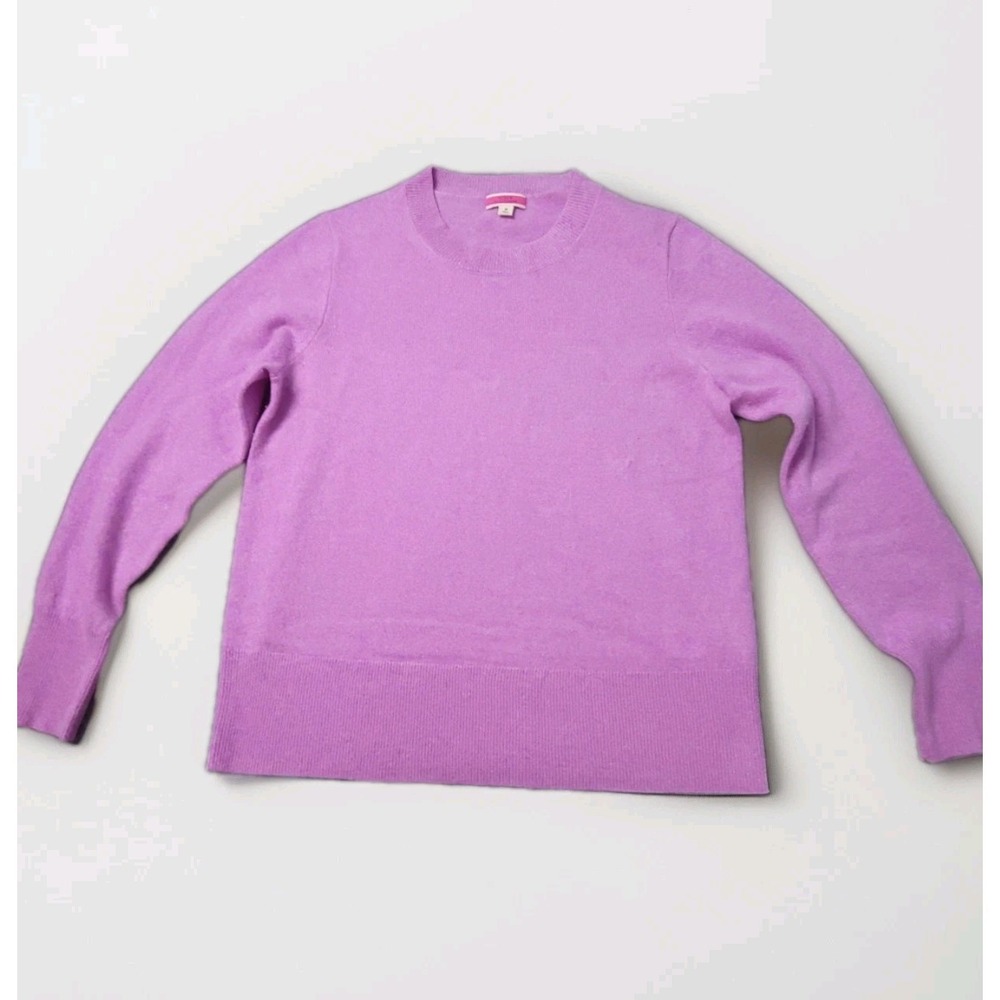 J.Crew Women's 100% Cashmere Crewneck Sweater Pink Small Soft Knit